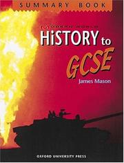Cover of: Modern World History to GCSE