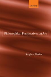 Cover of: Philosophical Perspectives on Art