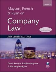 Mayson, French and Ryan on Company Law by Derek French, Stephen Mayson, Christopher Ryan