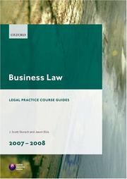 Cover of: Business Law 2007-2008 (Legal Practice Course Guides)