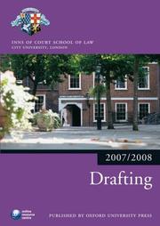 Cover of: Drafting 2007-2008 by The City Law School
