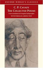 Cover of: The Collected Poems: with parallel Greek text (Oxford World's Classics)