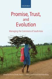 Cover of: Promise, Trust and Evolution: Managing the Commons of South Asia