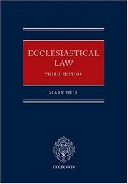 Ecclesiastical law by Mark Hill