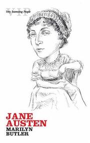 Cover of: Jane Austen (Very Interesting People Series) by Marilyn Butler