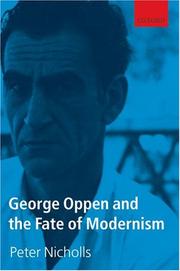 Cover of: George Oppen and the Fate of Modernism