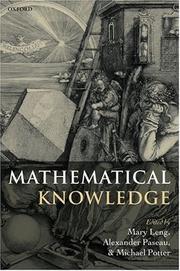 Cover of: Mathematical Knowledge