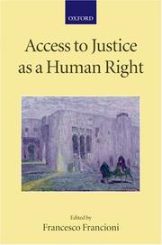 Cover of: Access to Justice as a Human Right