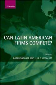 Cover of: Can Latin American Firms Compete?