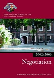 Cover of: Negotiation (Blackstone Bar Manual)