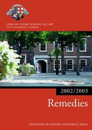 Cover of: Remedies (Blackstone Bar Manual)