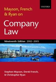 Cover of: Mayson, French and Ryan on Company Law