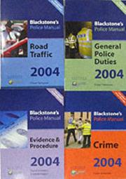 Cover of: Blackstone's Police Manuals by Fraser Sampson, Glenn Hutton, David Johnston