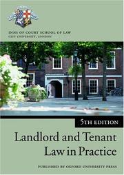 Landlord and Tenant Law in Practice (Blackstone Bar Manual) by Inns of Court School of Law