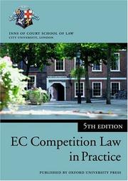 Cover of: European Community Competition Law in Practice (Blackstone Bar Manual) by Robert McPeake