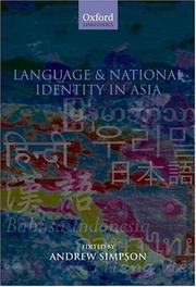 Cover of: Language and National Identity in Asia (Oxford Linguistics) by Andrew Simpson