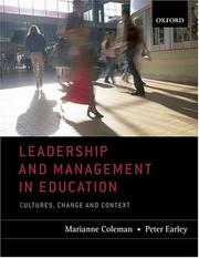 Cover of: Leadership and Management in Education