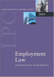 Cover of: Employment Law 2005 (Blackstone Legal Practice Course Guide)