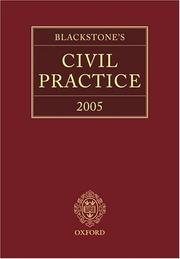 Cover of: Blackstone's Civil Practice 2005 (Blackstone's Civil Practice)