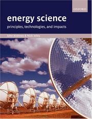 Cover of: Energy Science: Principles, Technologies, and Impacts