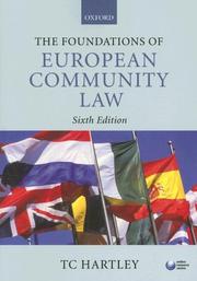 The Foundations of European Community Law by Trevor Hartley