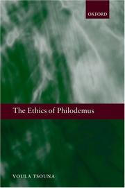 Cover of: The Ethics of Philodemus by Voula Tsouna
