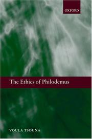 Cover of: The Ethics of Philodemus