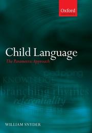 Cover of: Child Language by William Snyder, William Snyder