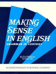 Cover of: Making Sense in English: Intermediate Grammar in Context