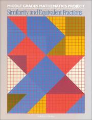 Cover of: Similarity and Equivalent Fractions (Middle Grades Mathematics Project) | W. Fitzgerald