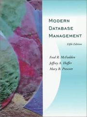 Cover of: Modern Database Management, Oracle 7.3.4 edition by Fred R. McFadden, Jeffrey Hoffer, Mary B. Prescott