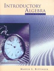 Cover of: Introduction to Algebra 99 Mathpass by Judith A. Beecher