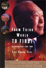 Cover of: From Third World to First : The Singapore Story by Lee Kuan Yew