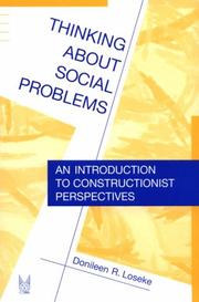 Cover of: Thinking About Social Problems | Donileen R. Loseke