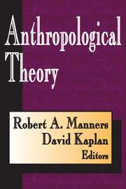 Cover of: Anthropological Theory