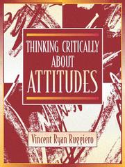 Cover of: Thinking Critically About Attitudes by Vincent Ryan Ruggiero