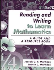 Cover of: Reading and Writing to Learn Mathematics: A Guide and a Resource Book