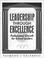 Cover of: Leadership through Excellence
