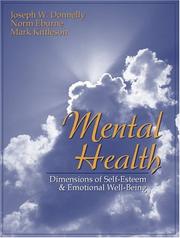 Cover of: Mental Health: Dimensions of Self-Esteem and Emotional Well-Being