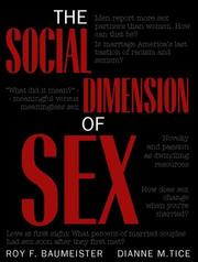 Cover of: Social Dimension of Sex, The by Roy F. Baumeister, Dianne M. Tice