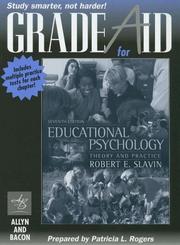 Cover of: Gradeaid for Educationa Psychology by Robert E. Slavin