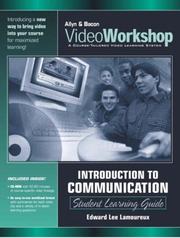 Cover of: Introduction to Communication Student Learning Guide (Allyn and Bacon VideoWorkshop)