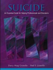 Cover of: Suicide: An Essential Guide for Helping Professionals and Educators