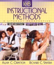 Cover of: K-8 Instructional Methods: A Literacy Perspective