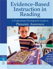 Cover of: Evidence-Based Instruction in Reading: A Professional Development Guide to Phonemic Awareness (Evidence-Based Instruction in Reading)