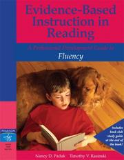 Cover of: Evidence-Based Instruction in Reading by Nancy D. Padak, Timothy V. Rasinski