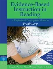Cover of: Evidence-Based Instruction in Reading: A Professional Development Guide to Vocabulary (Evidence-Based Instruction in Reading)