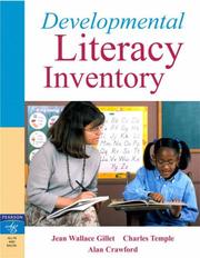 Cover of: Developmental Literacy Inventory by Charles A. Temple, Alan Crawford, Jean N. Gillet