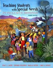 Cover of: Teaching Students with Special Needs in Inclusive Settings, MyLabSchool Edition (4th Edition) by Tom E. C. Smith, Edward A. Polloway, James R. Patton, Carol A. Dowdy