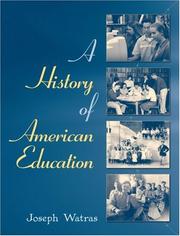 Cover of: A History of American Education